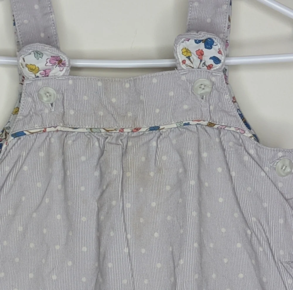 Baby Boden Easter Bunny Corduroy Romper Overall 12-18m